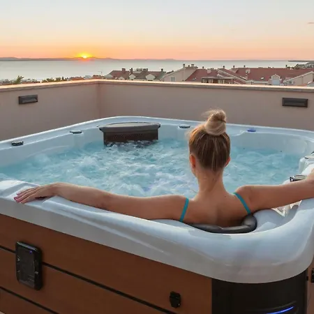 Apartments Luana With Private Jacuzzi Zadar Exterior photo